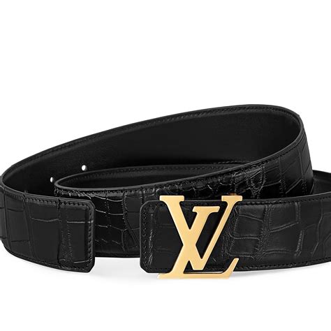 ceinture louis vuitton crocodile|Ceinture LV Initiales 40 mm réversible .